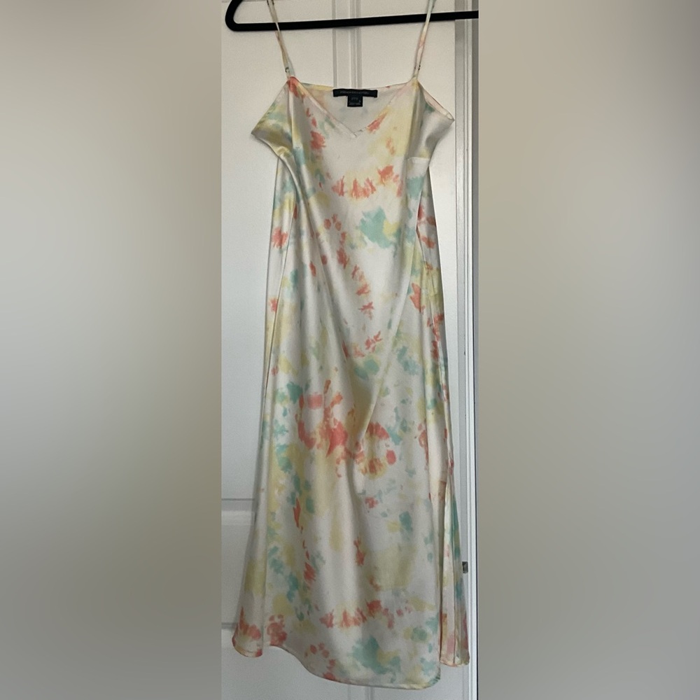 French Connection Pastel Tie-Dye Slip Dress